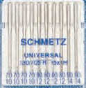 Schmetz Universal Symaskinnåle - str 70 - 110 - 10 stk