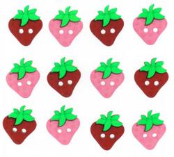 Knapper :  Sew Cute Strawberries