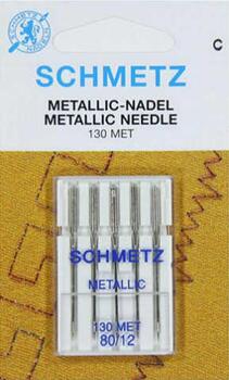 Schmetz Metallicl Symaskinnåle - str 80 - 5 stk