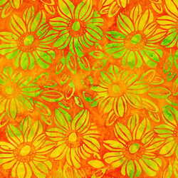 Artisan Batiks: Summer Zest : orange/gul