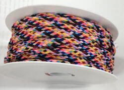 7 mm Polyester snor : multi farvet