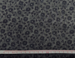 Tomorrows Promise - Blomstret Sort - rest 200 x 110 cm