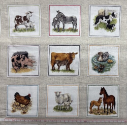 Farm Animals : Billeder  Rest 100 x 110 cm