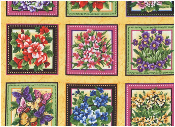 NEDSAT : Wild flowers - stamps - kun 65.- pr meter