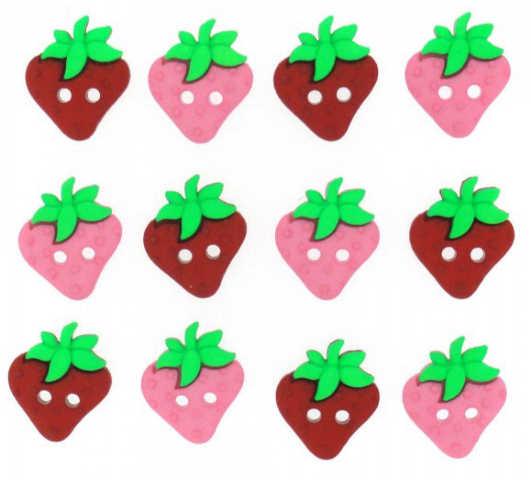Knapper :  Sew Cute Strawberries
