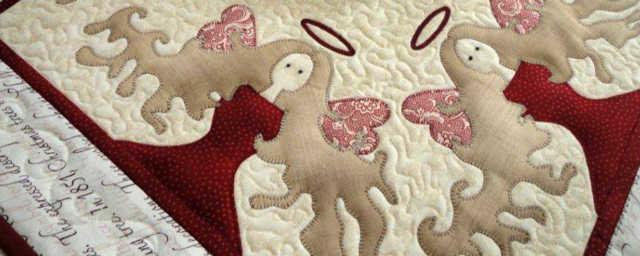 Solbritt & Maria quilt mønster : Änglakudde og Äbgladukar