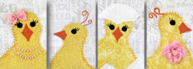 Solbritt & Maria quilt mønster : My Chicks
