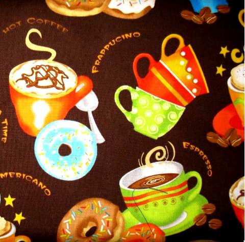 Java time : Kaffe og doughnuts - brun