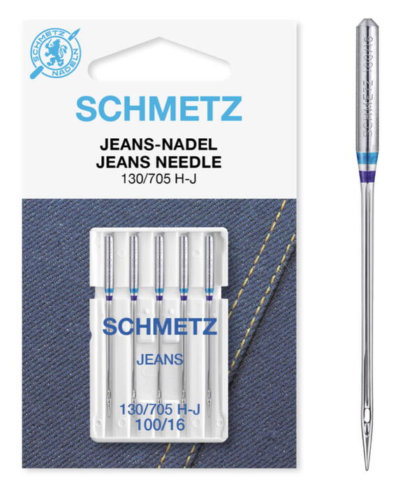 Schmetz symaskine nåle : Jeans - str. 100 - 5 stk