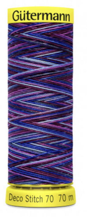 Deco Stitch tråd  - farve 9944. - multi lilla