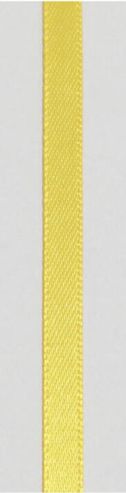 Satinbånd 3 mm - gul - 10 meter