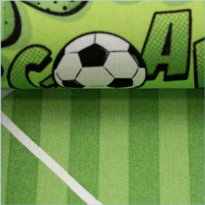 Amar : fodbold  - kraftigt stof. - 140 cm bredt
