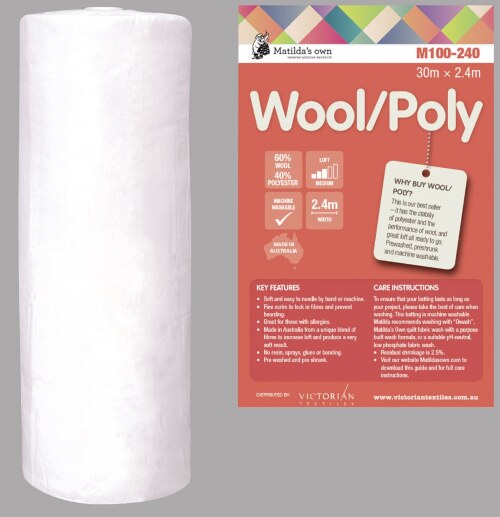 Matilda Batting - 60 % uld - 40 % polyester