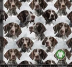 Jersey stof - Print med Jagthunde