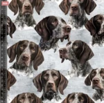 Jersey stof - Print med Jagthunde