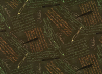 Quilters Basic Special . Brun Tekst - rest 155 x 110 cm