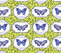Botanical blues : sommerfugle.
