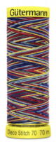 Deco Stitch tråd  - farve 9831. - multi farver
